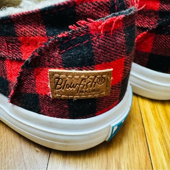 Blowfish Red and Black Plaid Flats - Picture 5 of 6